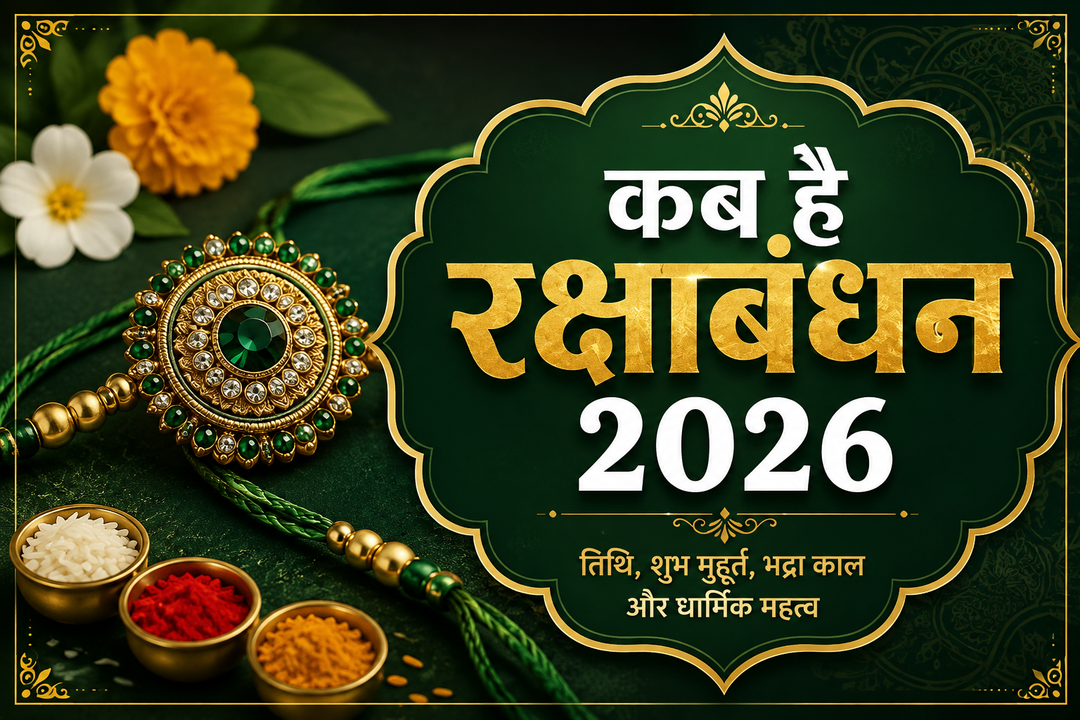 रक्षाबंधन 2026: 27 या 28 अगस्त कब है राखी? जानिए तिथि, शुभ मुहूर्त और भद्रा काल
